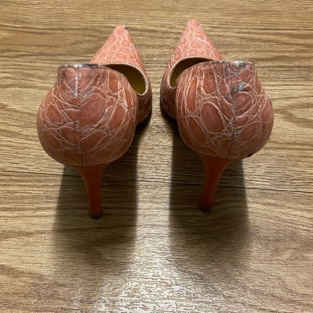 CASADEI Crocodile Pointed-Toe Pumps - Picture 6 of 12